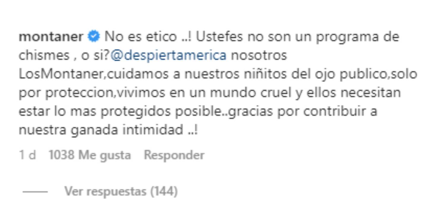Ricardo Montaner descargó su ira en un comentario en Instagram