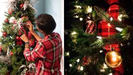 El truco para poner el listón en tu árbol de Navidad y que luzca elegante (es muy fácil)