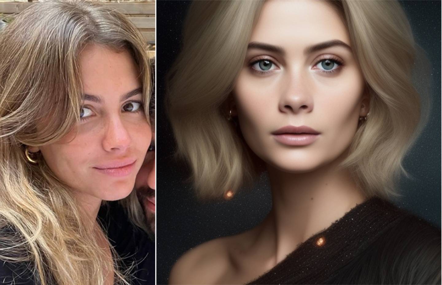 La inteligencia artificial muestra cómo se verían Clara Chía y Shakira con más edad.