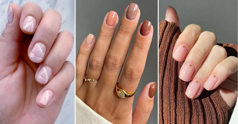 Tres diseños de uñas cortas y elegantes