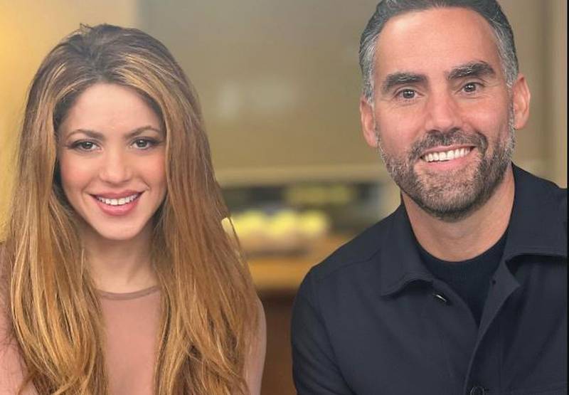 Enrique Acevedo junto a Shakira (Foto: Instagram)