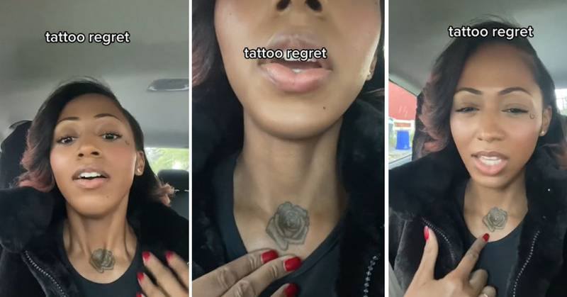 Kiya Minx, una mujer del Reino Unido, asegura que el tatuaje que se hizo en el cuello no le gustó.