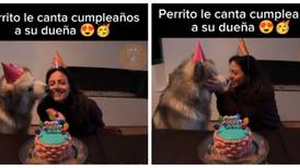Perrito enterneció las redes sociales tras ‘cantarle’ el cumpleaños feliz a su dueña