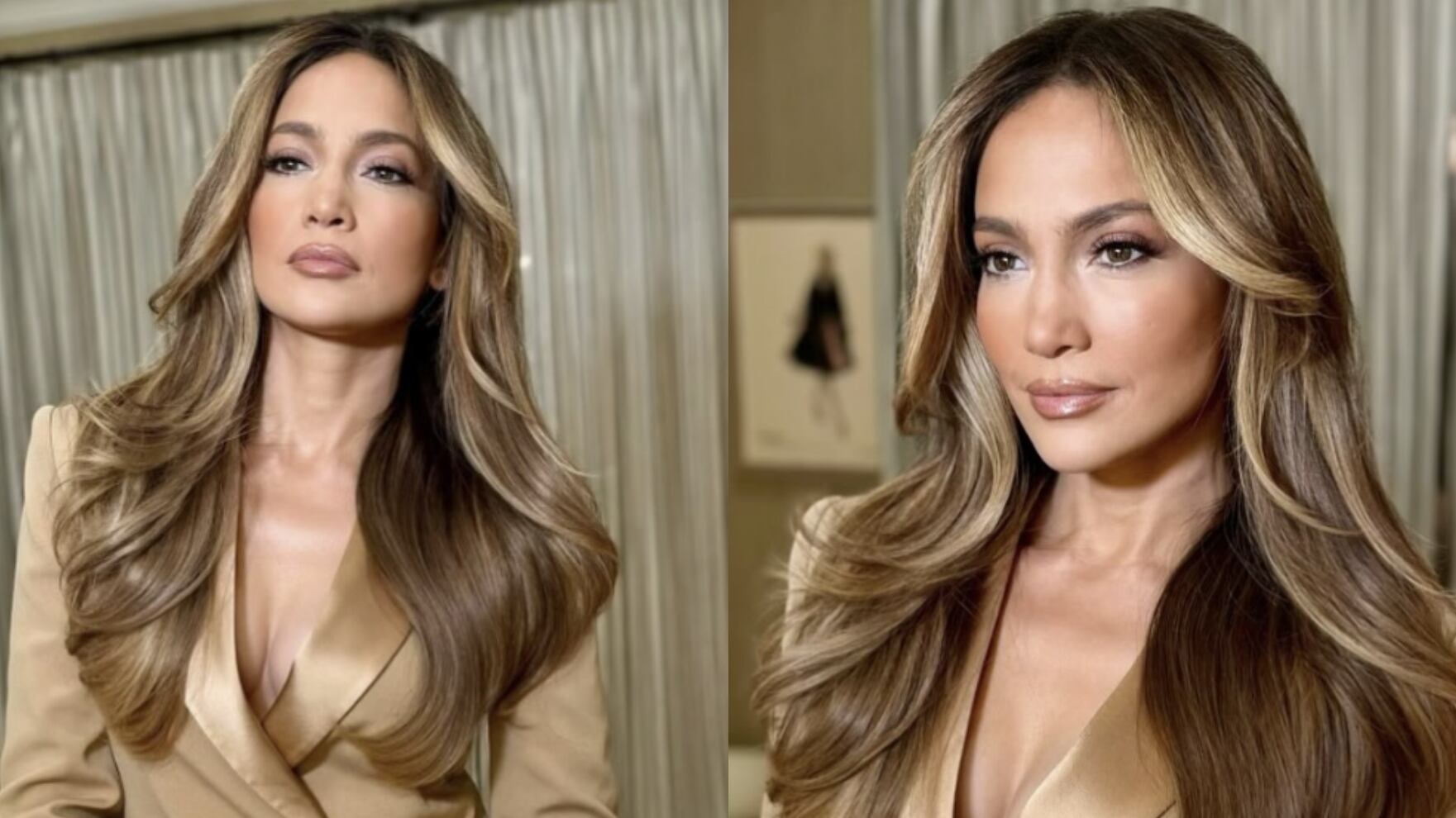 JLo y sus mechas balayage miel