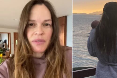 Hilary Swank dijo que estaba en el “puro cielo” al tener a sus gemelos, pero ahora vive un profundo dolor