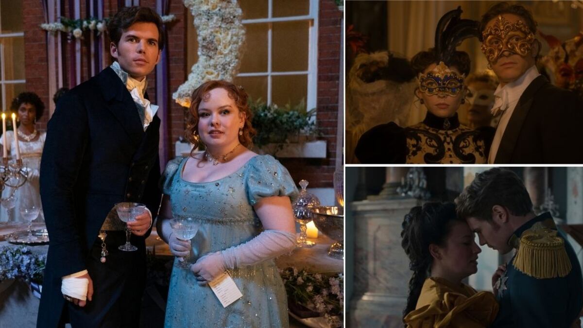 Escenas de la tercera temporada de Bridgerton, La ley de Lidia Poët y La emperatriz