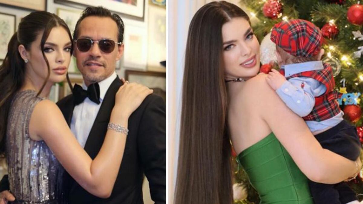Marc Anthony y Nadia Ferreira fiesta hijo