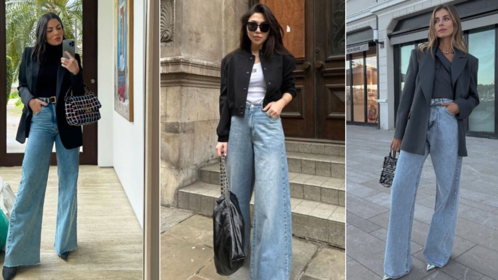 s jeans wide leg y blazers