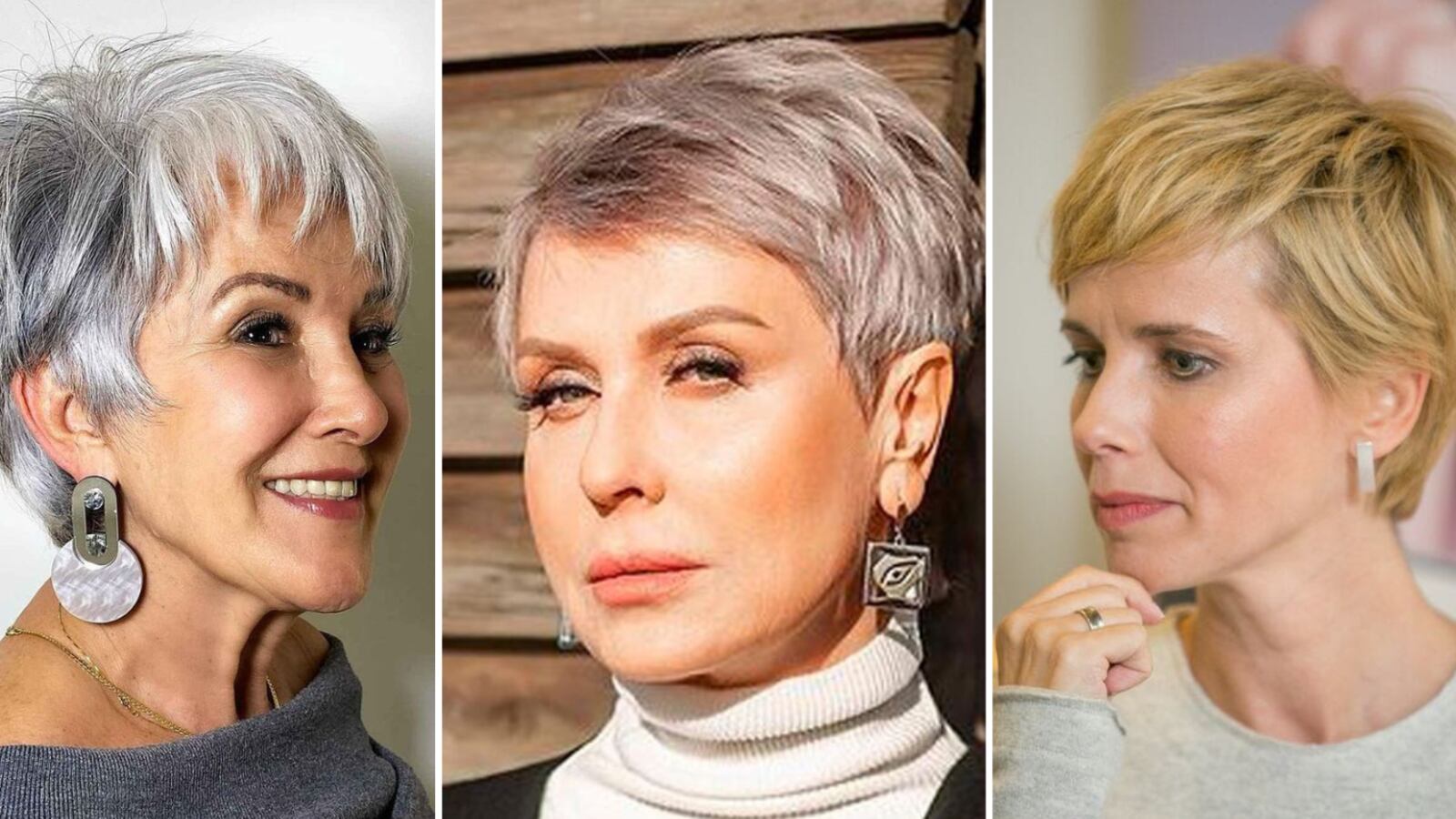 Corte pixie para mujeres de 50 y 60 años