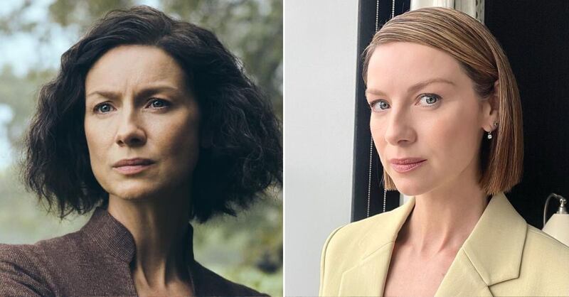 Caitriona Balfe en la séptima temporada de 'Outlander' y en la vida real