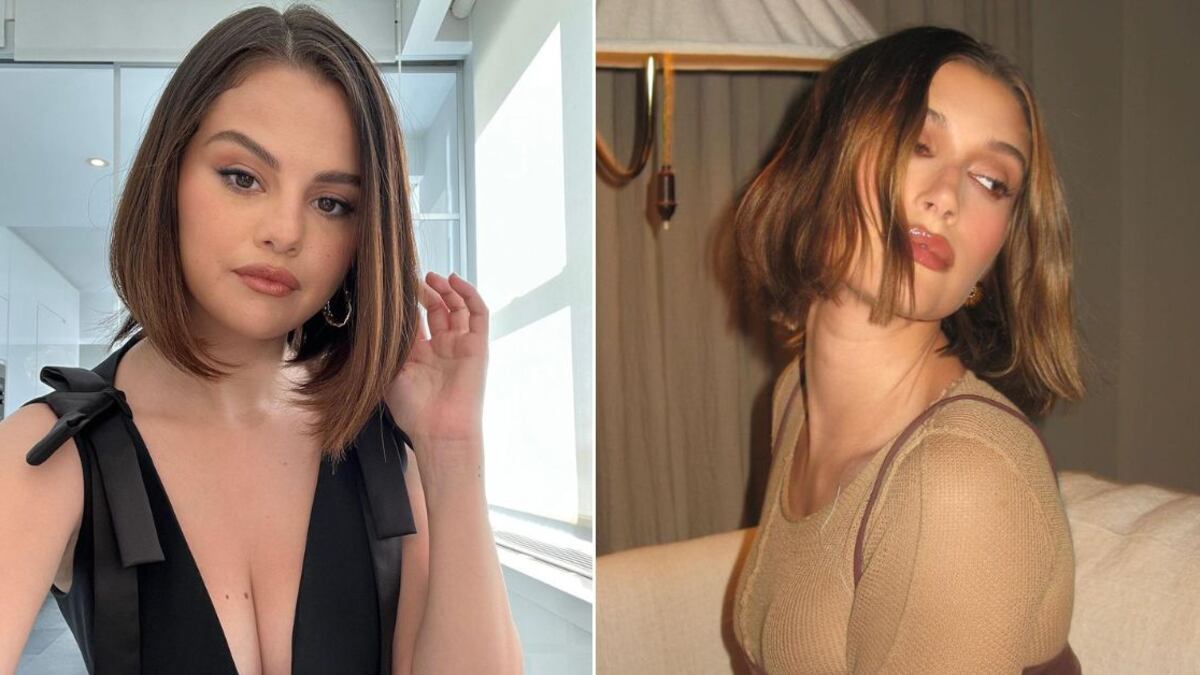 Selena Gomez y Hailey Bieber con diferentes cortes blunt bob