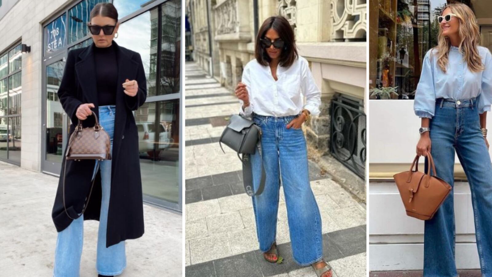 Jeans anchos a los 50 años