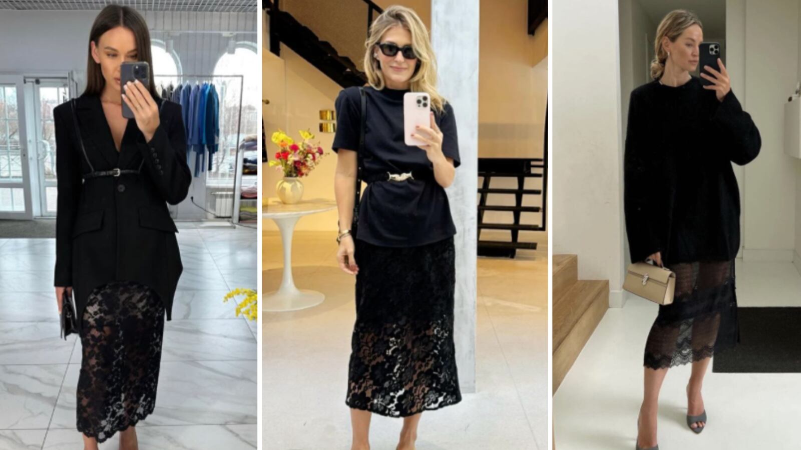 Faldas transparentes