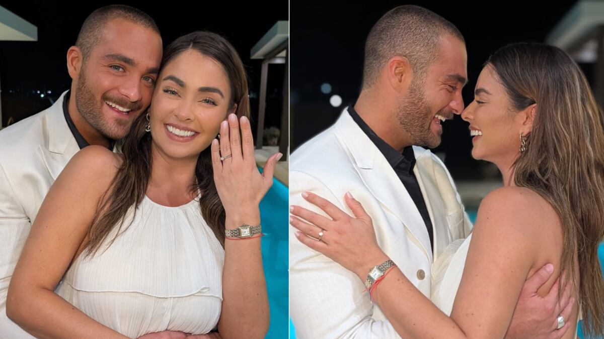 Claudia Martín presumió un espectacular vestido de novia que desató rumores de embarazo.