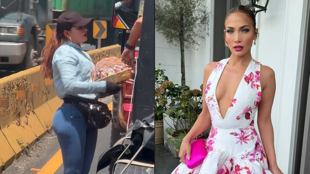 La vendedora que dicen que es igualita a JLo