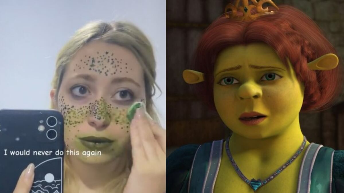 La joven afirmó que quedó parecida a Fiona