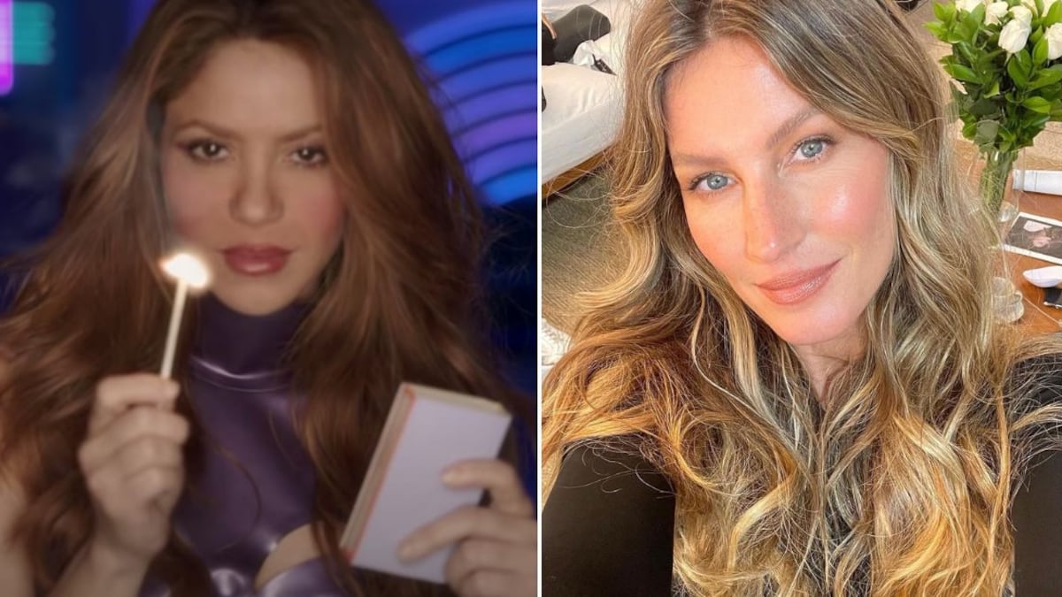Shakira con sensual y cómodo look junto a Gisele Bündchen.