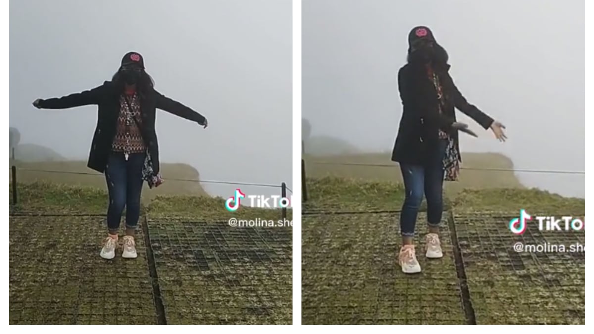 La joven no pudo disfrutar de Machu Picchu por el mal clima