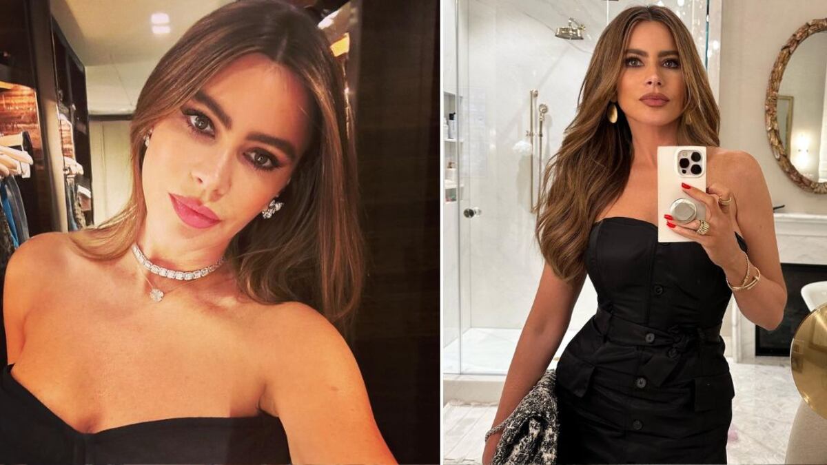 Sofía Vergara enloqueció a sus millones de seguidores posando en un bodysuit negro