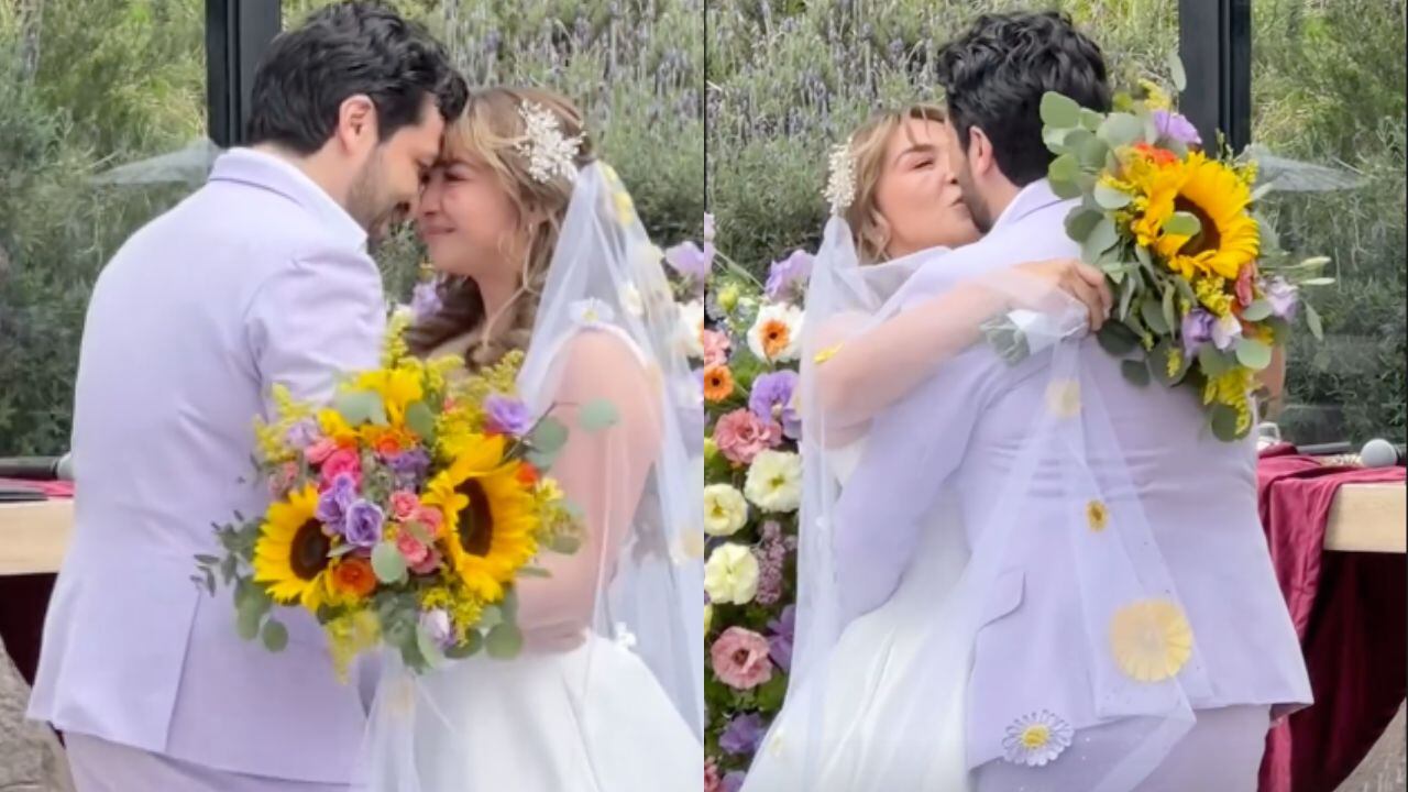 La actriz y cantante se unió en matrimonio con el también actor Mario Monroy.