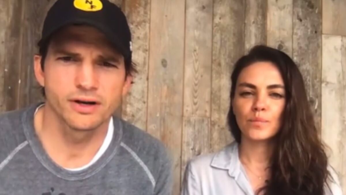 Mila Kunis y Ashton Kutcher hijos