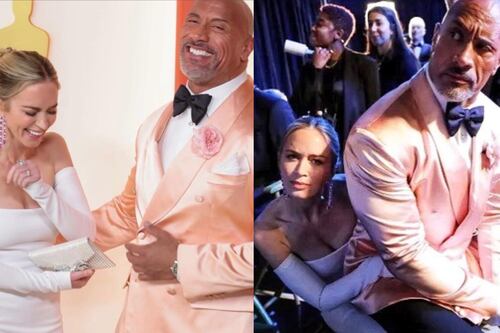 “Tienes una esposa, relájate”: critican a La Roca por sus cariñosas fotos con Emily Blunt