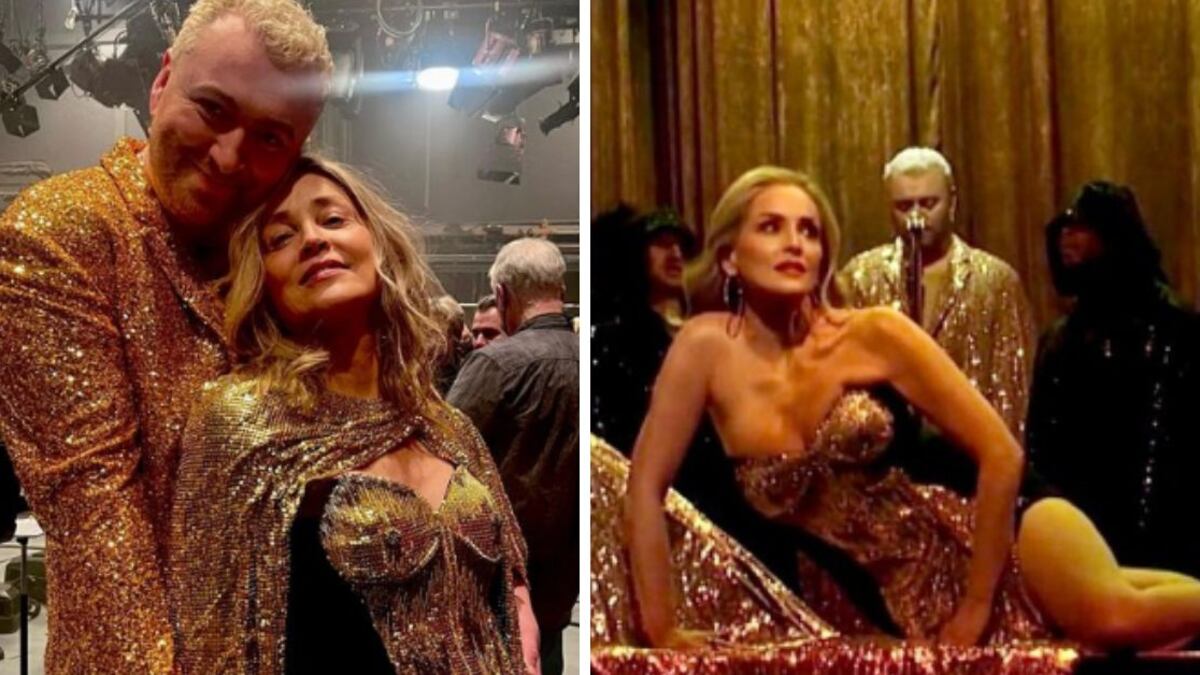 Sharon Stone a sus 64 años en unas tomas que realizaron para el último episodio del famoso programa ‘Saturday Night Live’