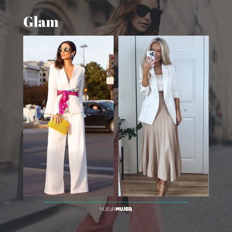Blazer blanco en tendencia