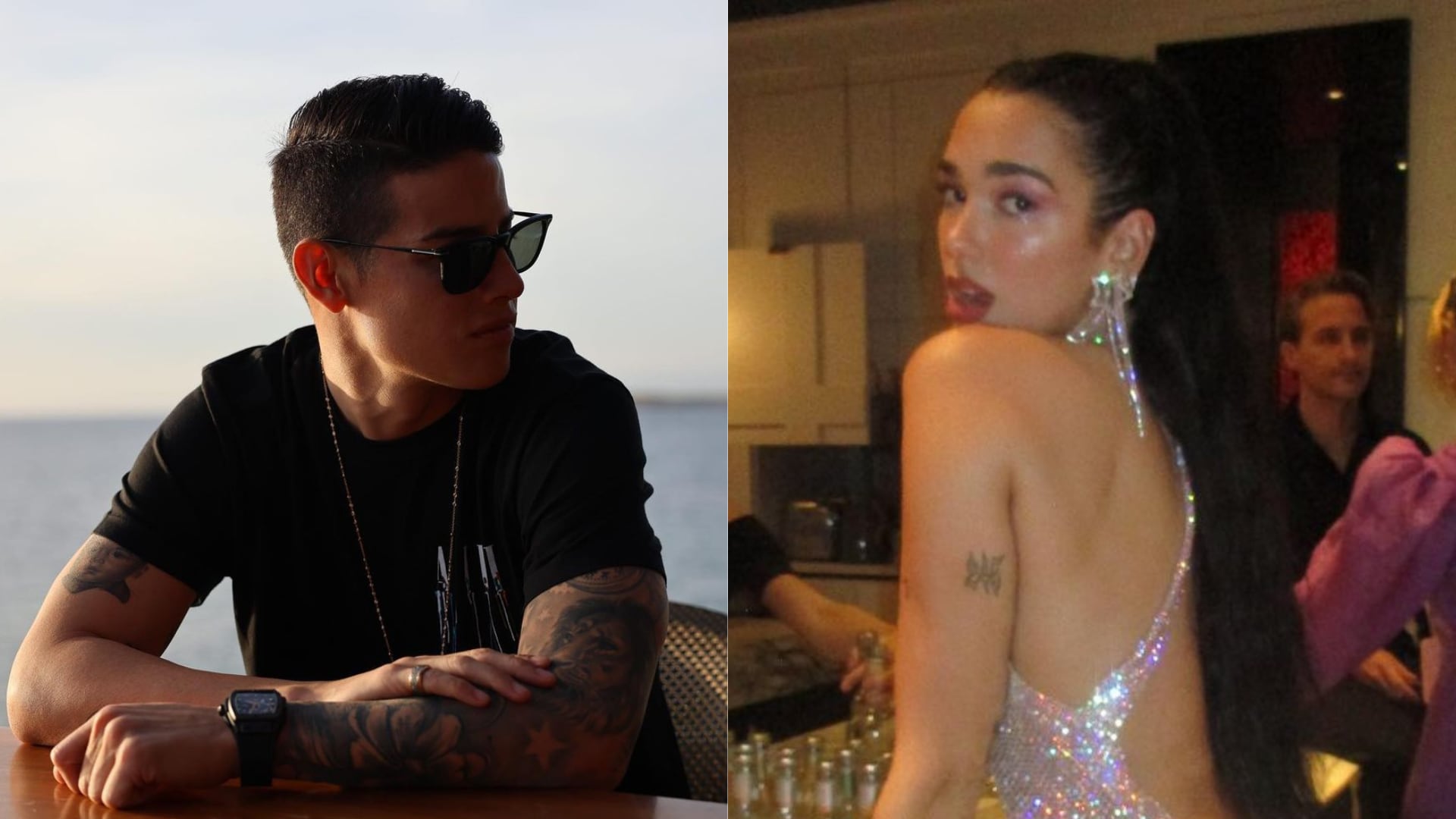 James Rodríguez reaccionó a foto de Dua Lipa en atrevido vestido