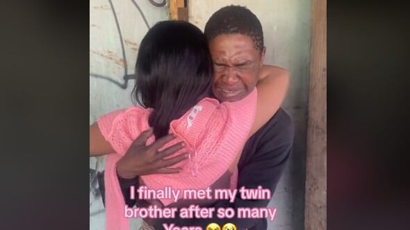 Patricia y su hermano gemelo se reencontraron tras ser separados cuando eran bebés
