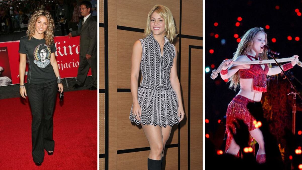 20 años de outfits de Shakira