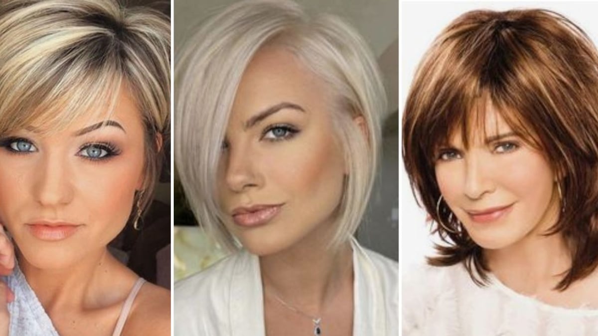 10 cortes de pelo bob cortos en la nuca con efecto antiedad para mujeres de más de 50 años