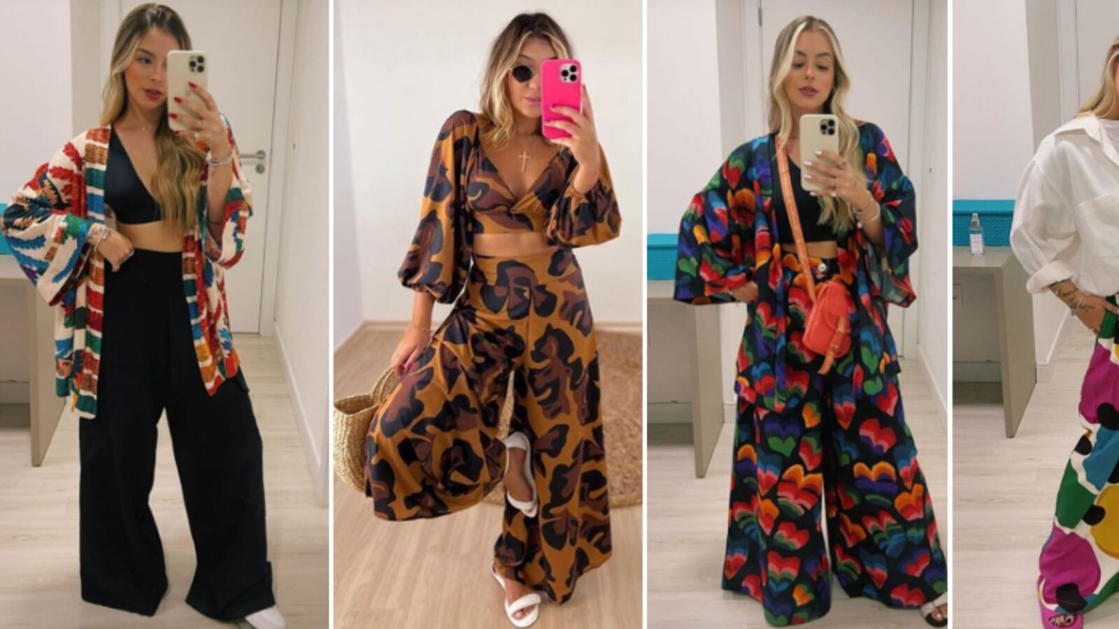 Pantalones palazzo boho