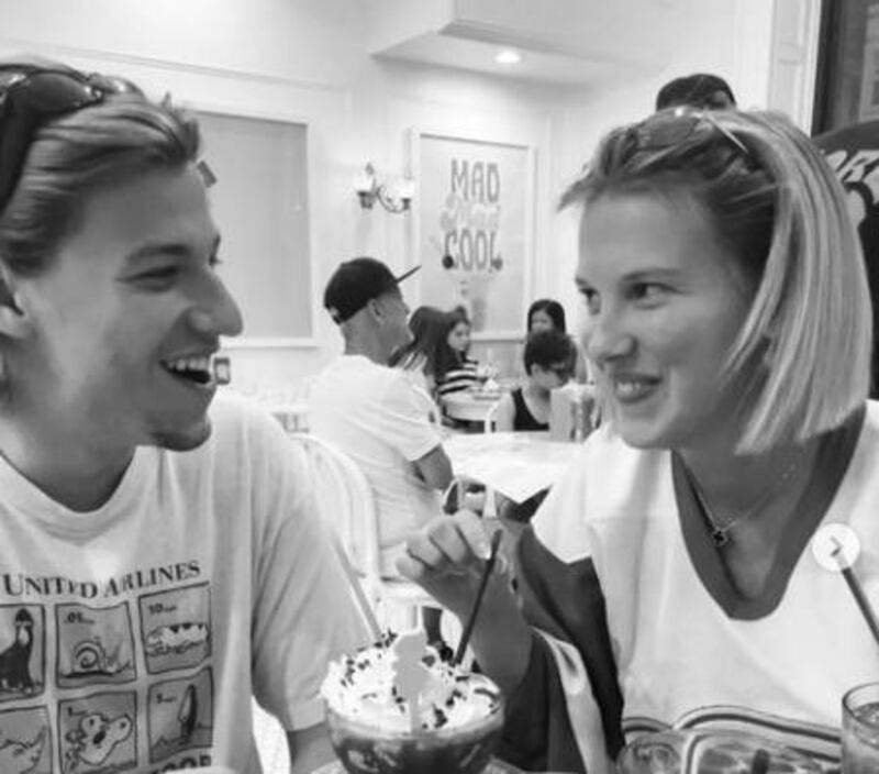 Jake Bongiovi y Millie Bobby Brown / Instagram