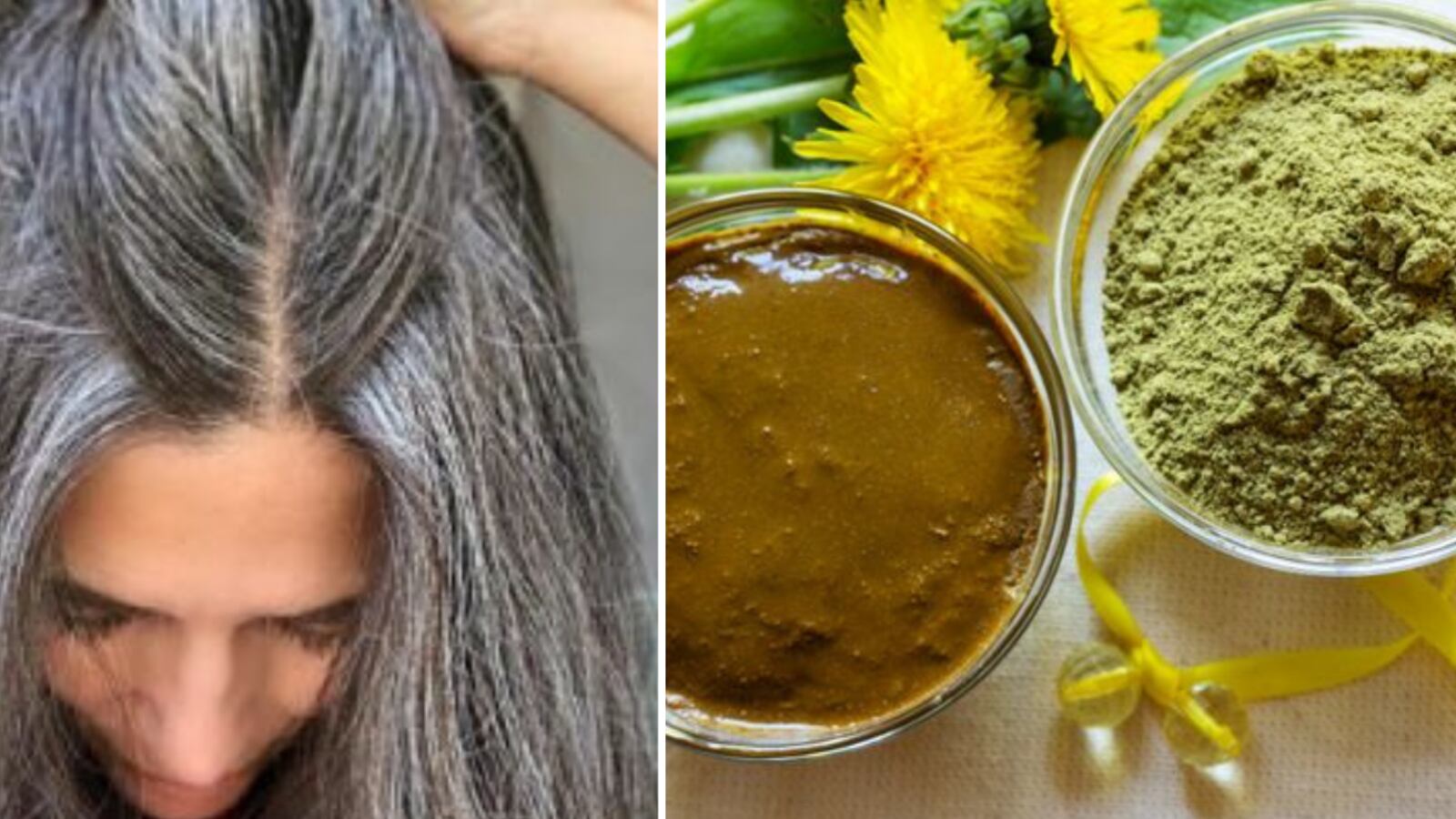 Tintes naturales para cabello canoso