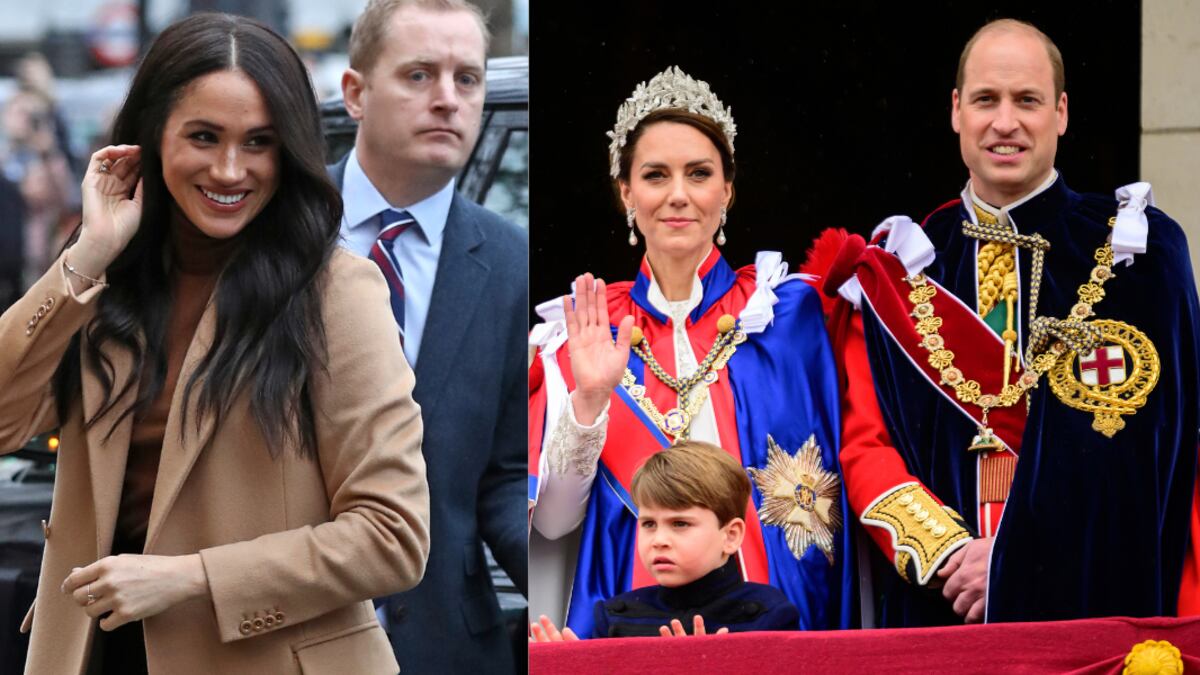 Meghan Markle, Kate Middleton y el príncipe William