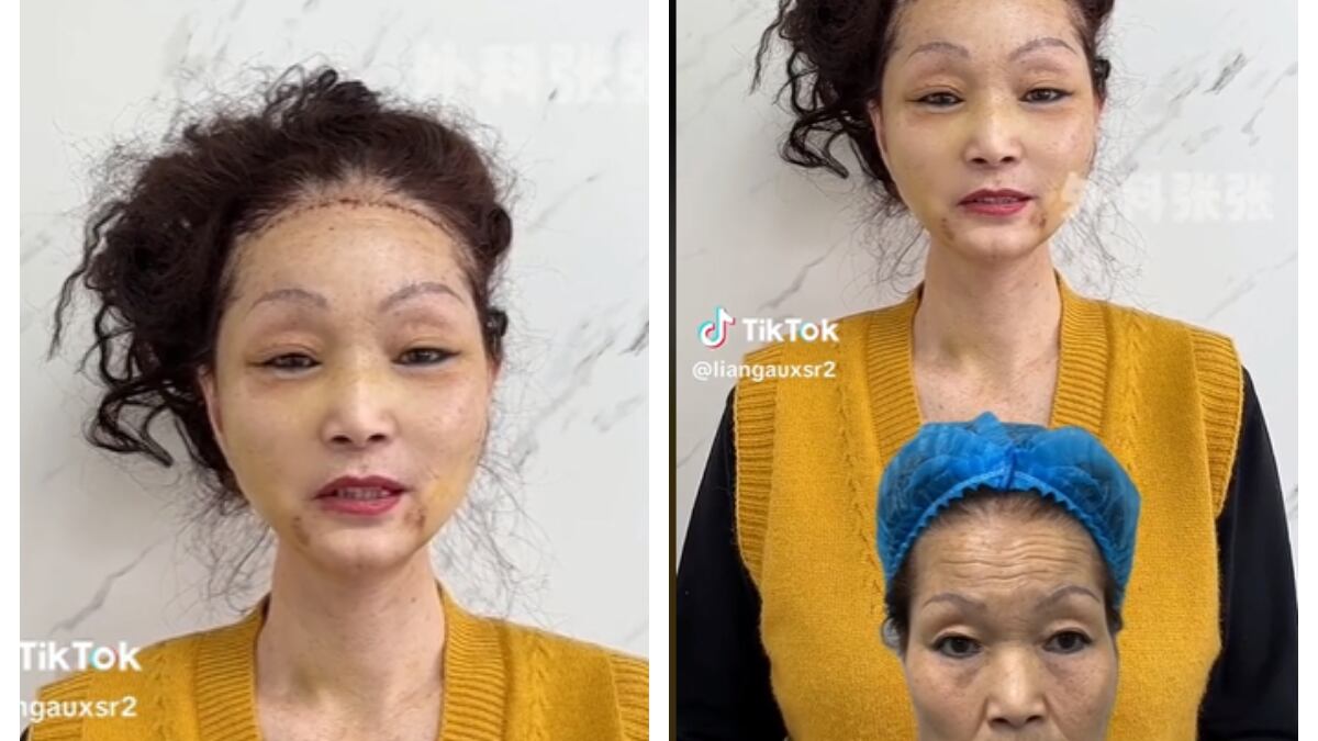 Abuela se quitó varios años de encima