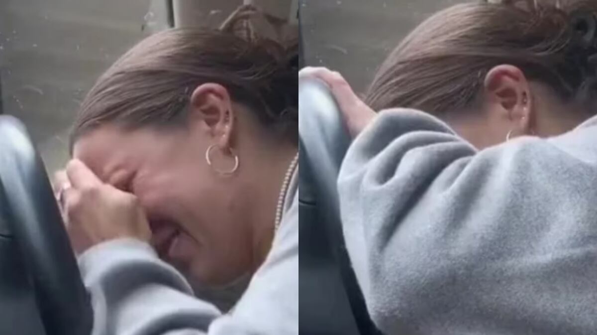 La mujer rompió en llanto y el video se volvió viral en TikTok