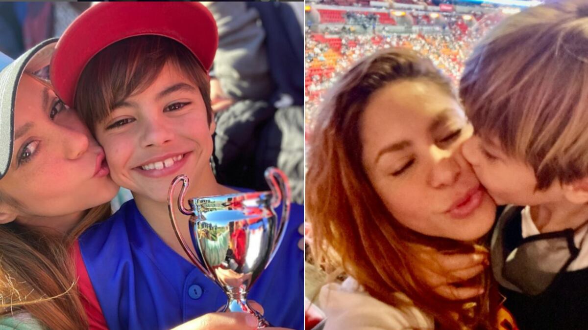 Shakira, Milan y Sasha