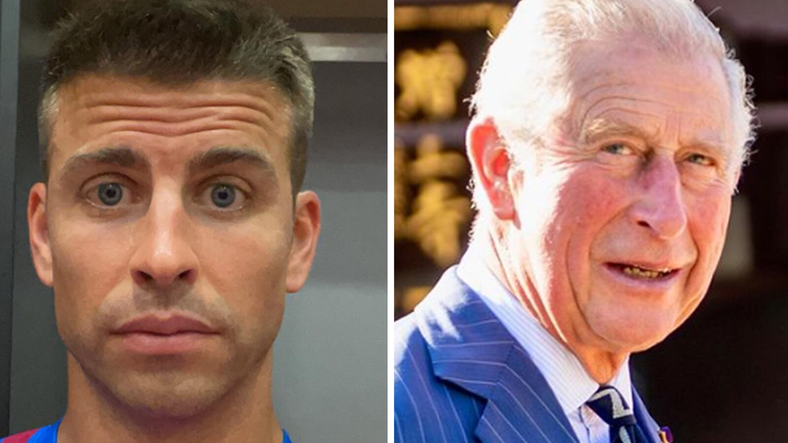 Comparan a Piqué con el rey Carlos.