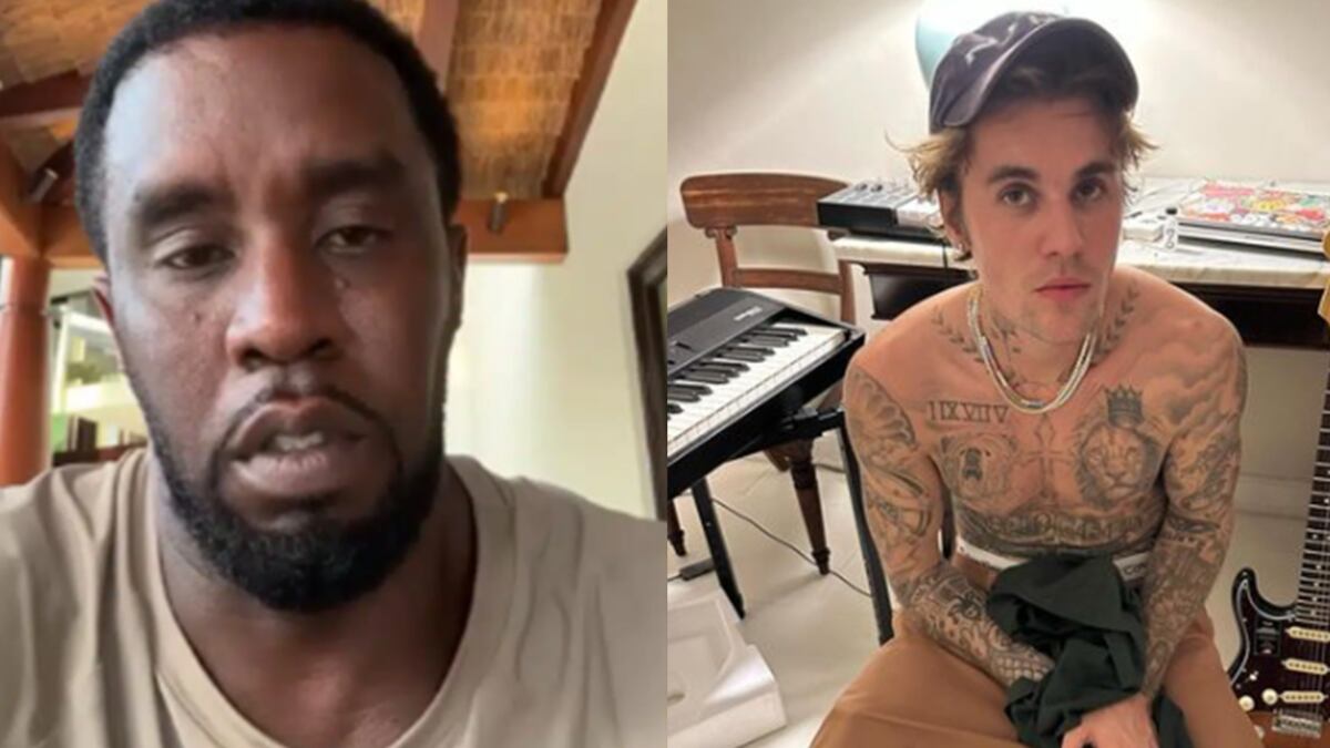 Sean Diddy Combs y Justin Bieber encuentro