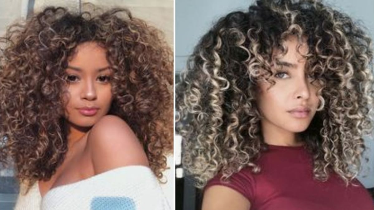 Mechas balayage para pelo rizado para mujeres de 30 a 50 años: 12 estilos más rejuvenecedores
