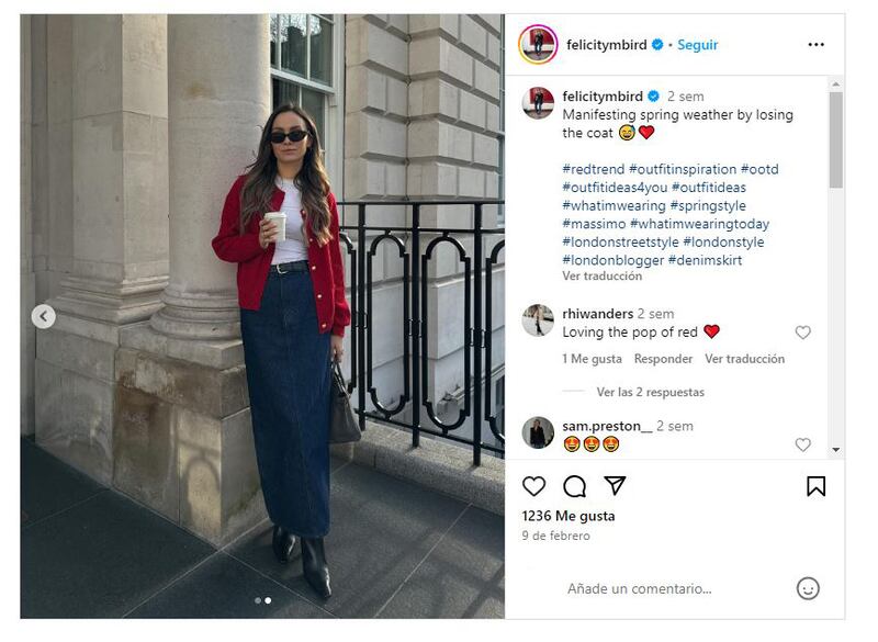 La falda larga de jean es una prenda atemporal y versátil que todas debemos tener