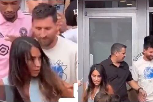 Antonela Roccuzzo estalló ante acoso de fanáticos en Miami junto a Messi y sus hijos
