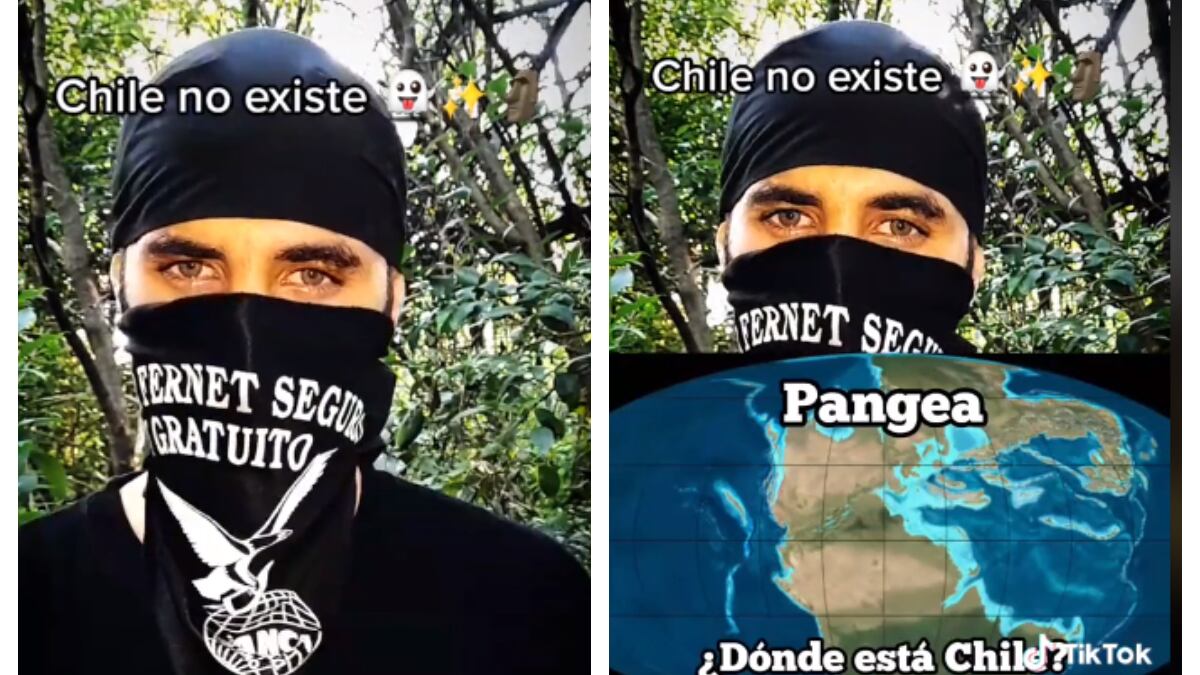 Tiktoker afirma que Chile no existe
