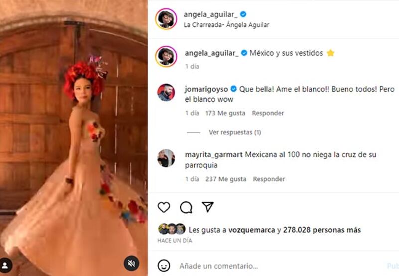 Ángela Aguilar vestido