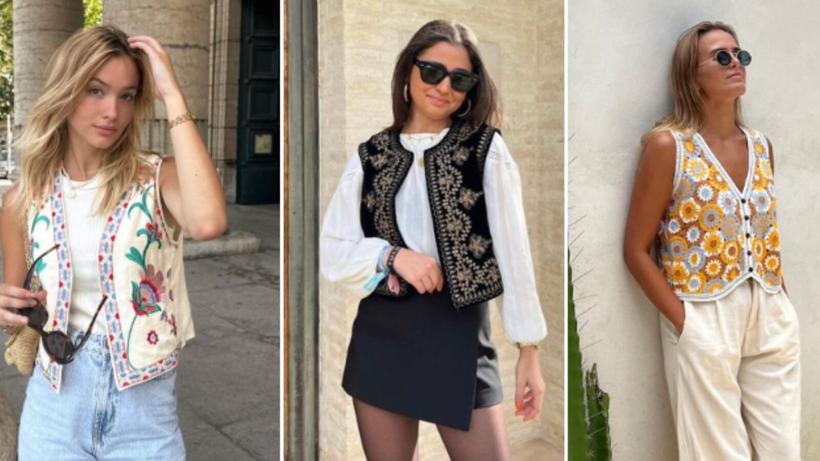 Cómo combinar los chalecos boho