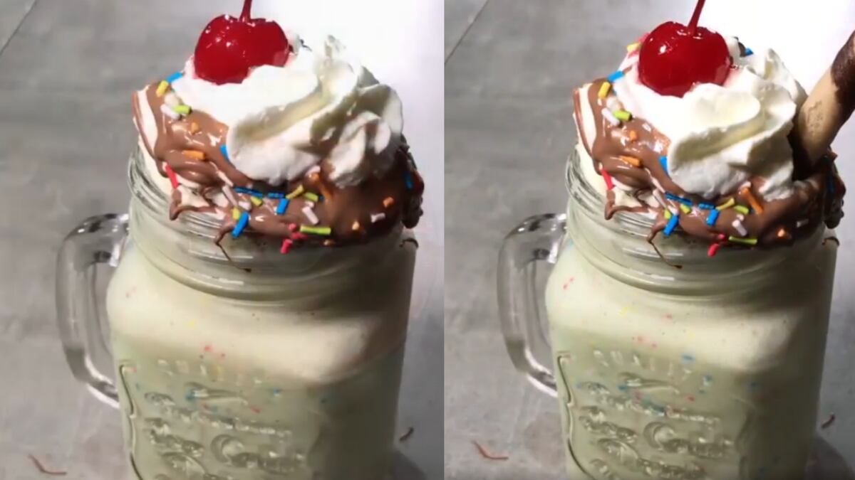 Disfruta de un batido de sprinkles