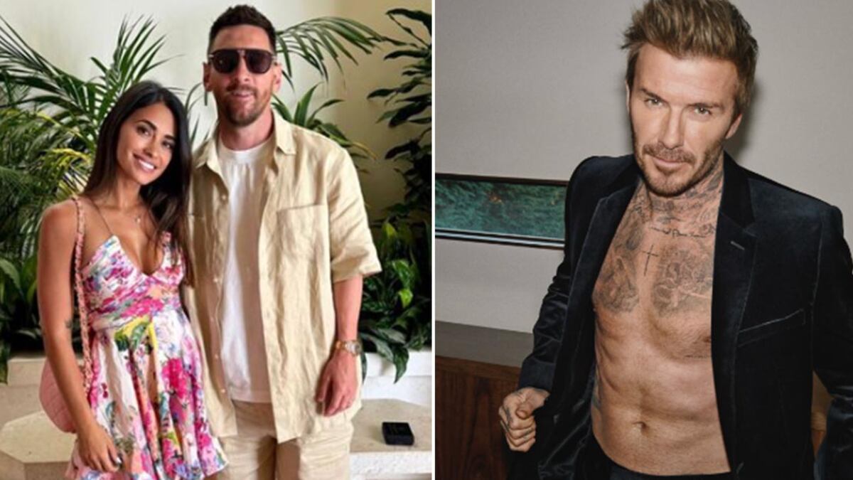 Antonela Roccuzzo y David Beckham atracción