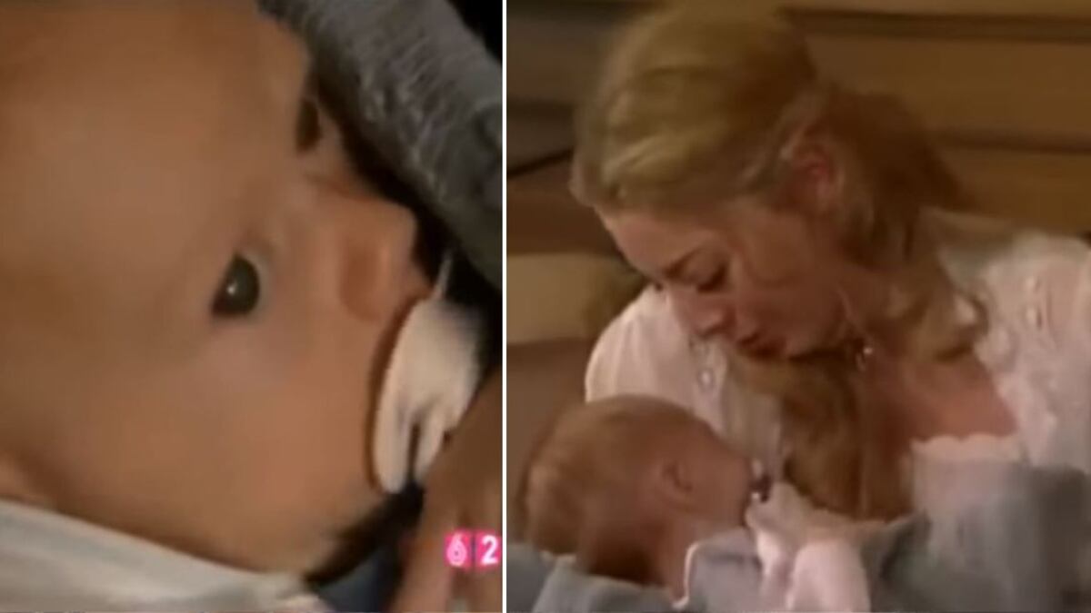 Un célebre histrión prestó a su bebé para ser el hijo de la protagonista de 'Salomé'